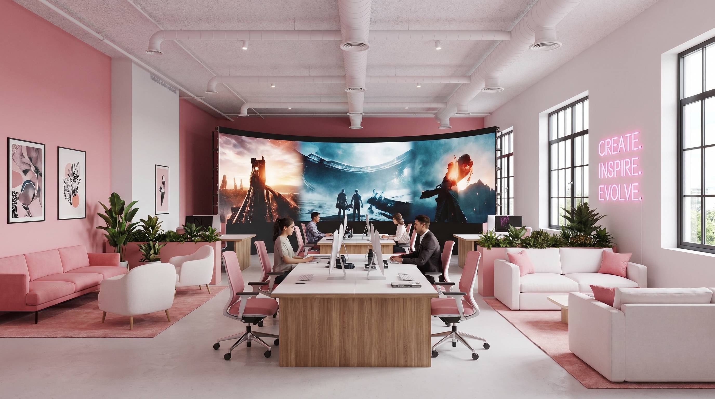 每日大赛传媒公司办公环境